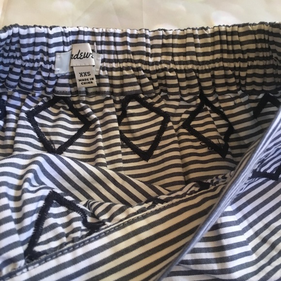 Madewell Striped Embroidered Midi Skirt XXS - Picture 6 of 8